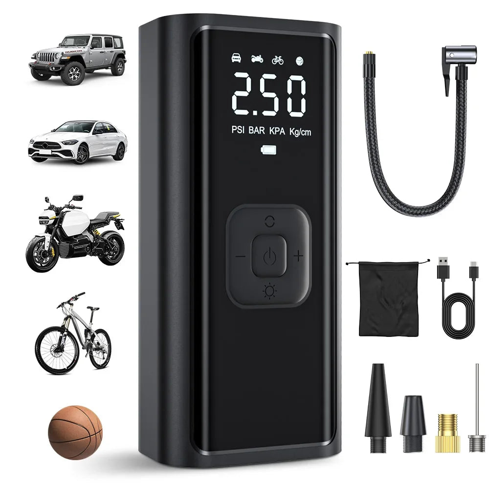 🚗 GonfiaPro™ – Il Compressore Portatile Intelligente che Ti Salva in Ogni Situazione